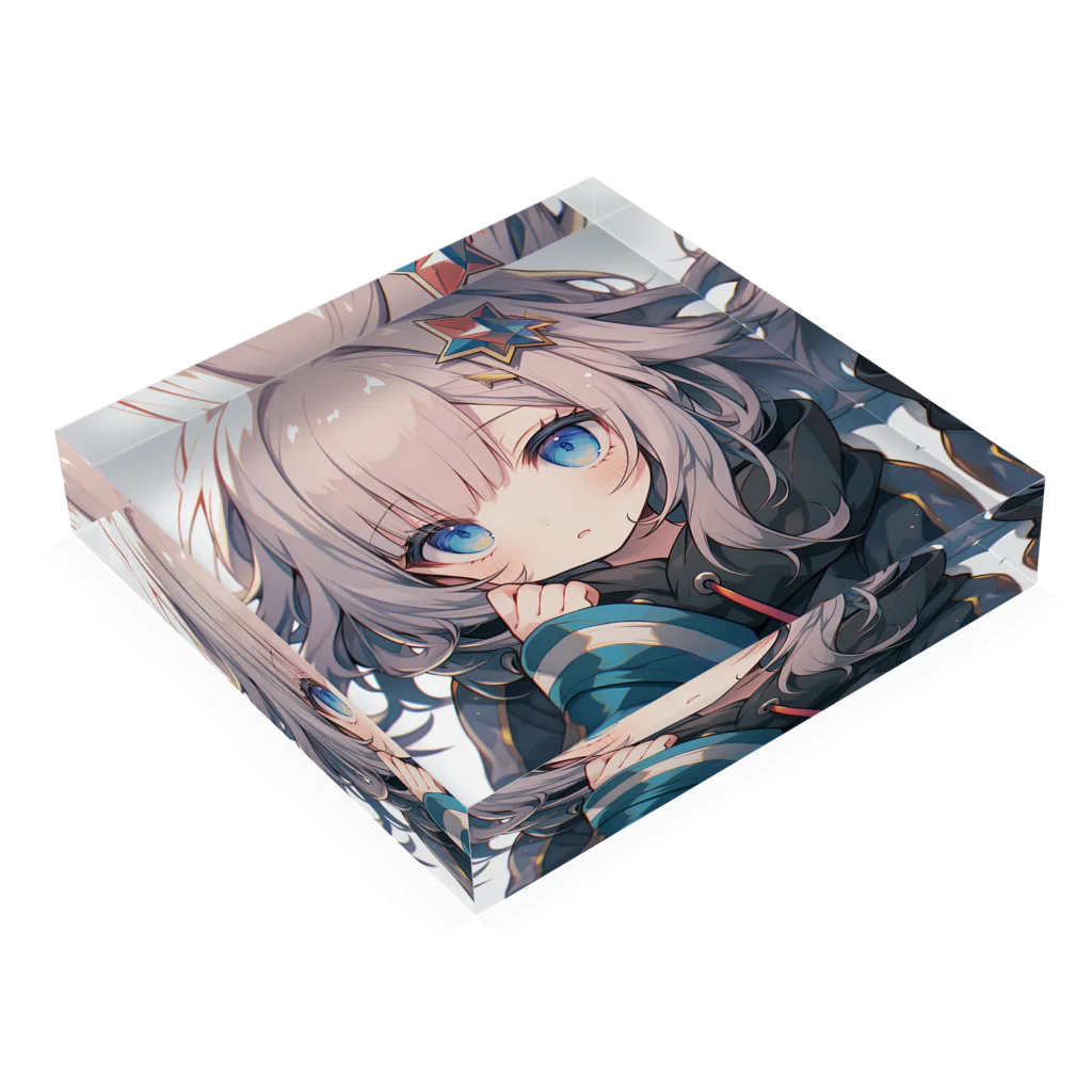 honoka_tの見つめる美少女 Acrylic Block :placed flat