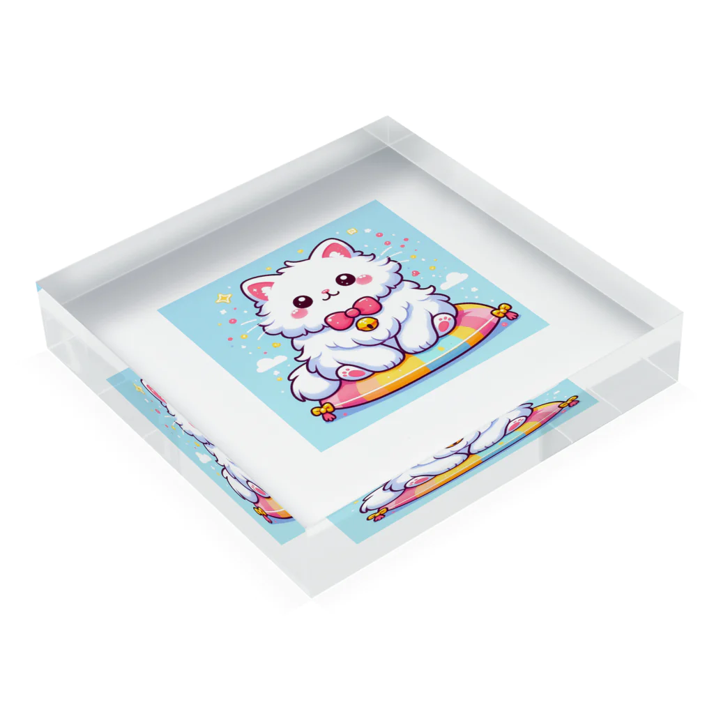 Tomo-Shopのゆるかわキャット Acrylic Block :placed flat