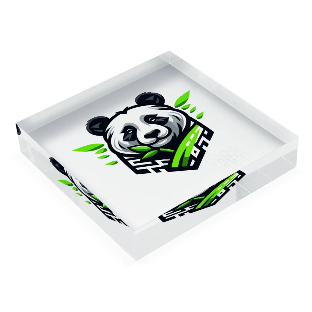 Design Harborのcool panda Acrylic Block :placed flat