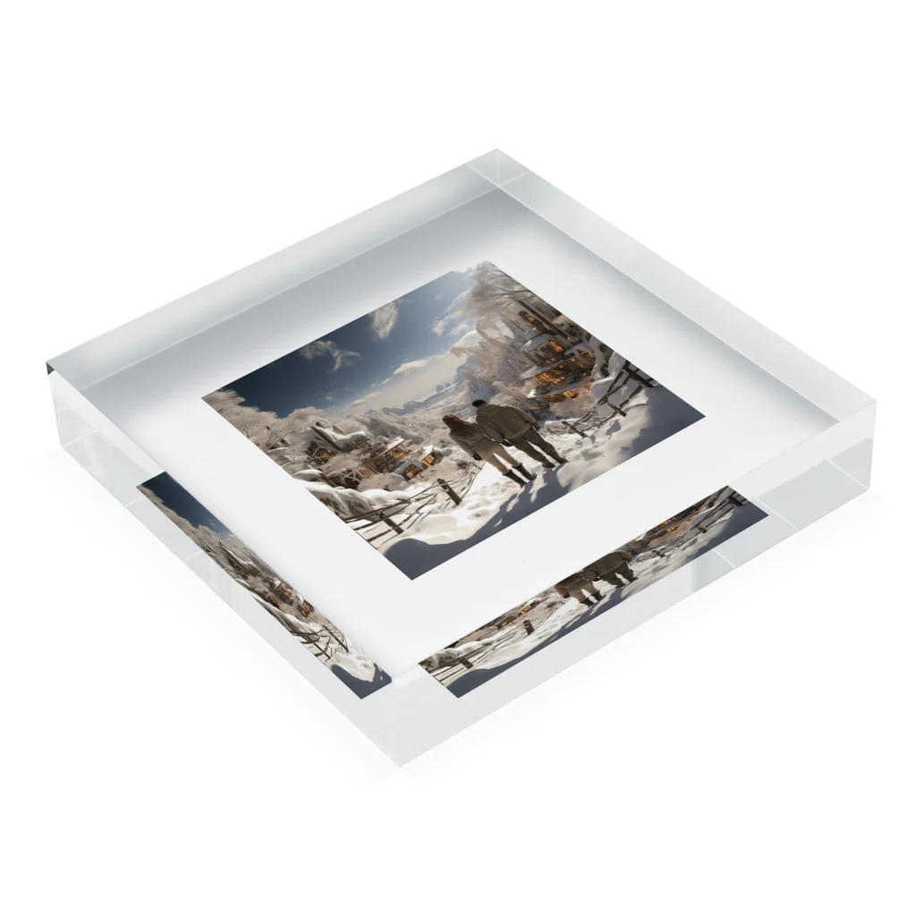 aoicanonのEnchanted Winter Vista Acrylic Block :placed flat