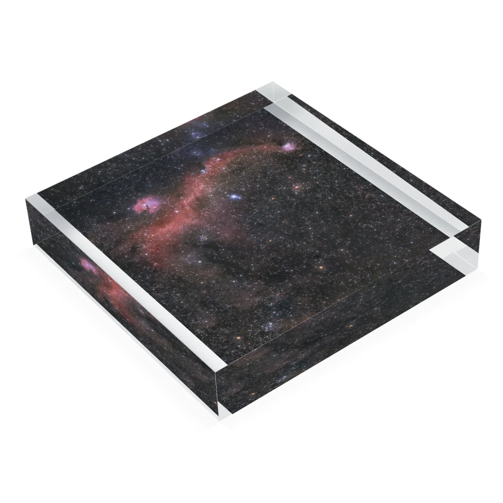 S204_Nanaのカモメ星雲 Acrylic Block :placed flat