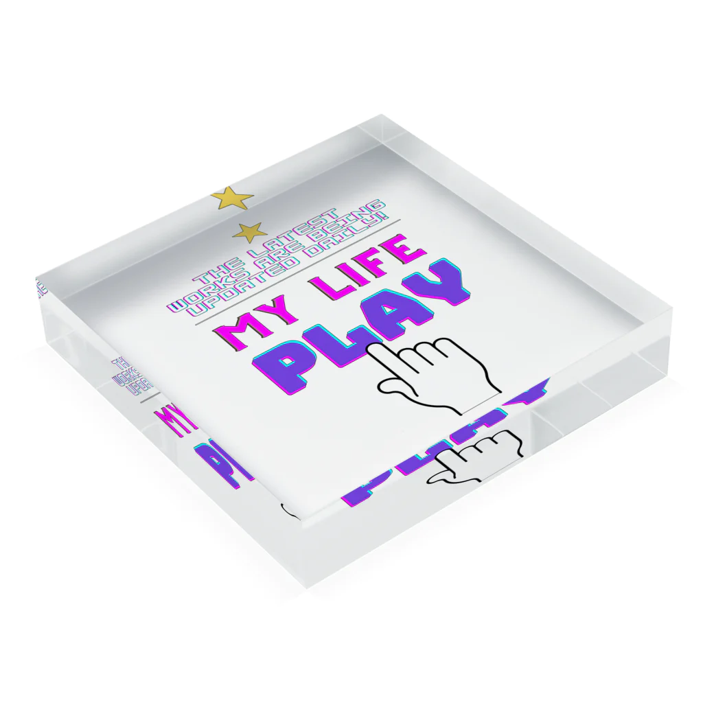 ConversationStarterの私が人生ゲーム Acrylic Block :placed flat