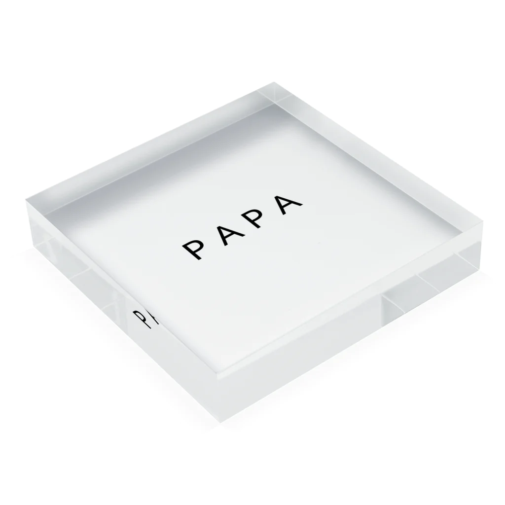 moiのPAPA Acrylic Block :placed flat