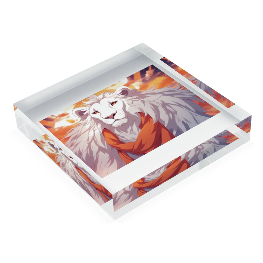 madatubomiのハンサムライオン🦁 Acrylic Block :placed flat