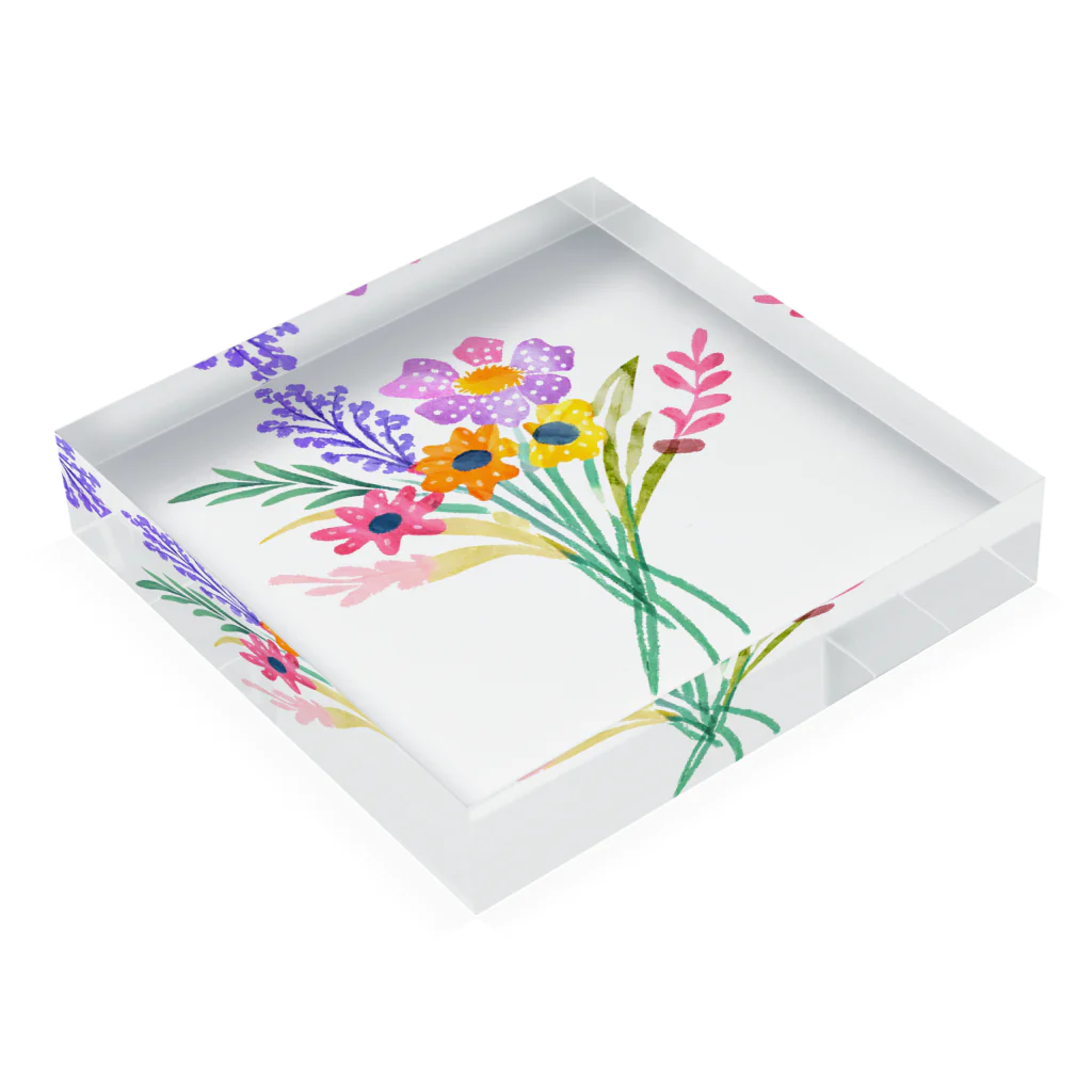 Wifebearの愛をこめて花束を Acrylic Block :placed flat