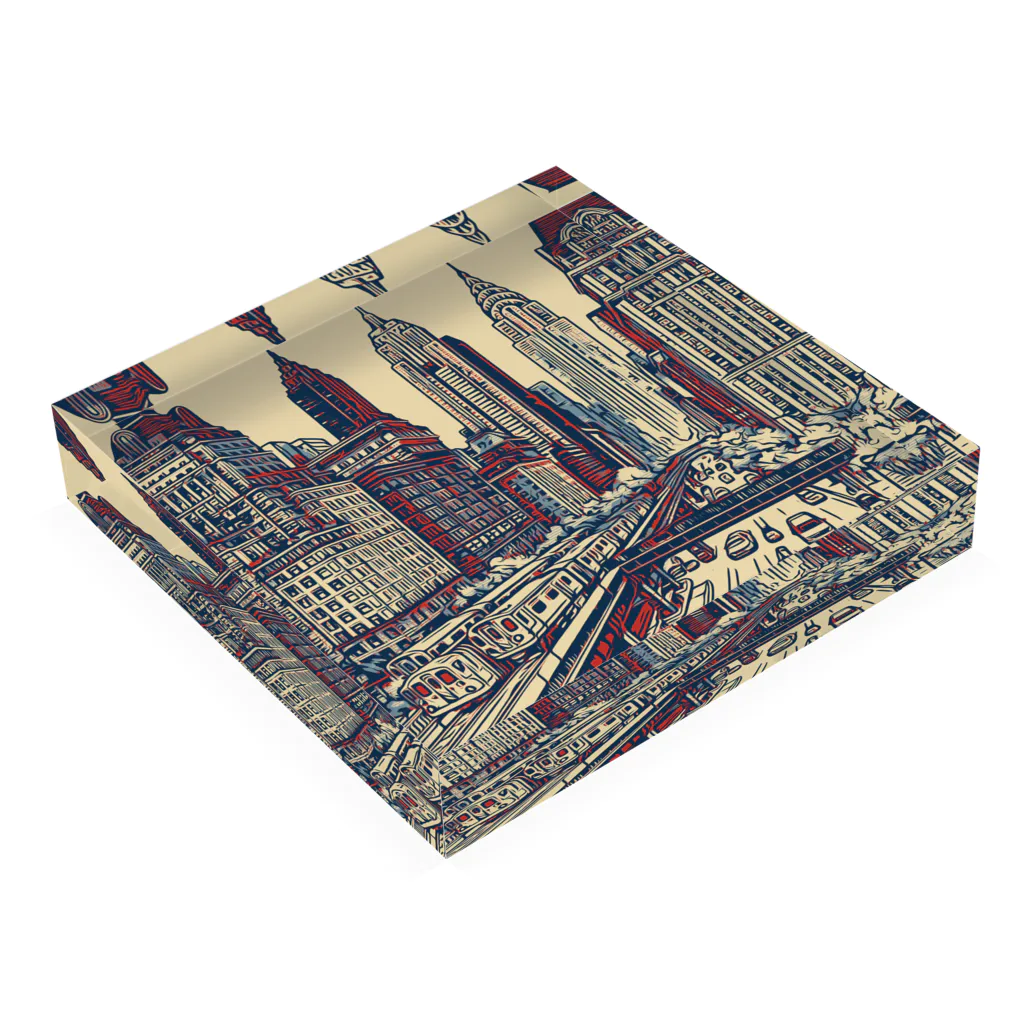 MONAKA DESIGNSの urban landscape Acrylic Block :placed flat