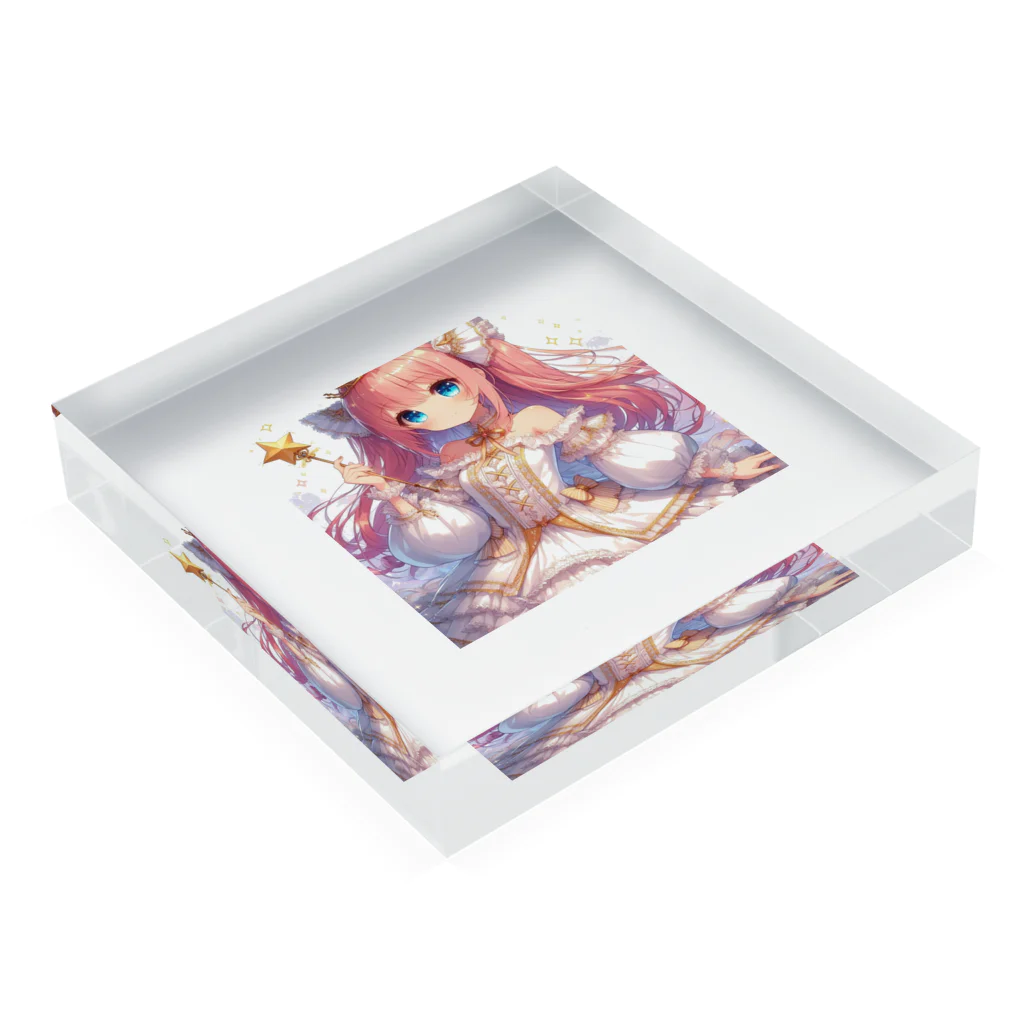 ryu_fashionの【可愛い】美少女魔法使い3 Acrylic Block :placed flat