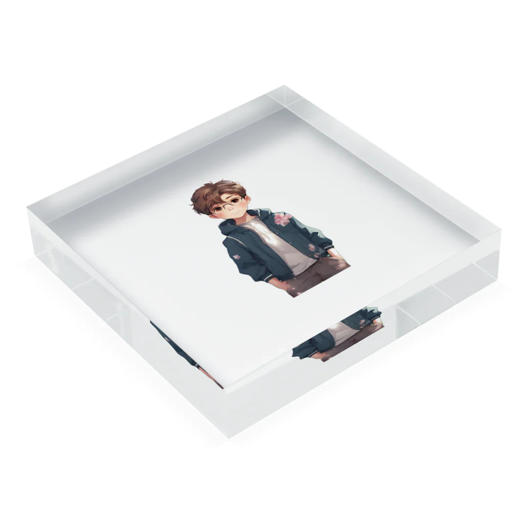 G-EICHISの春と少年 Acrylic Block :placed flat