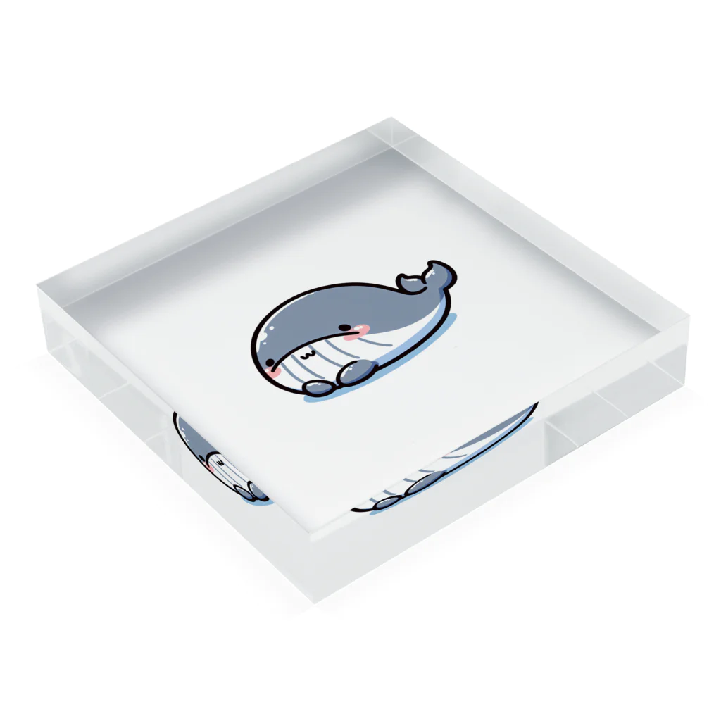 きゅんくじ🐳のキュンくじ🐋 Acrylic Block :placed flat