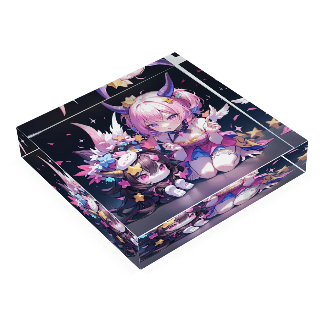 ANARUSISUの小悪魔リムるちゃん Acrylic Block :placed flat