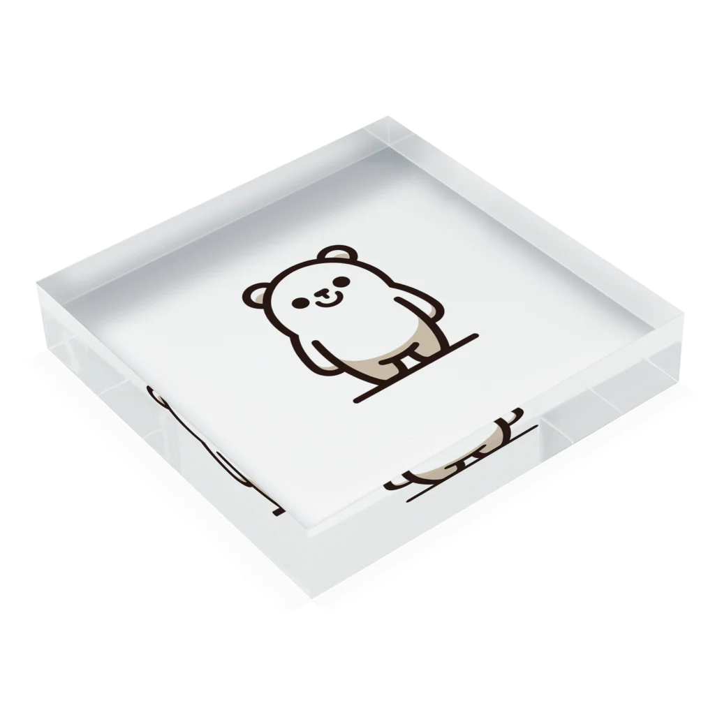 mori_393988のちょぼんbear Acrylic Block :placed flat