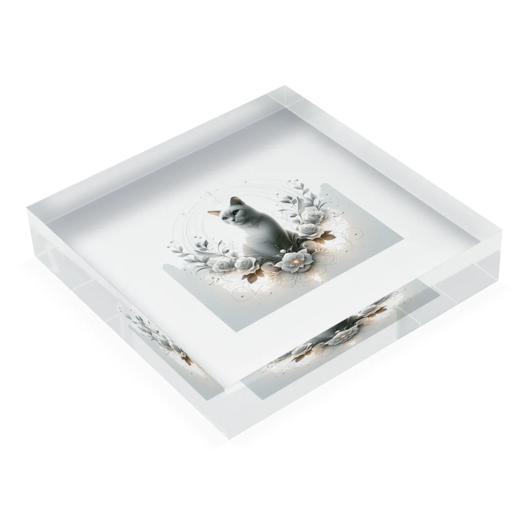 nkcamelliaの美猫 Acrylic Block :placed flat