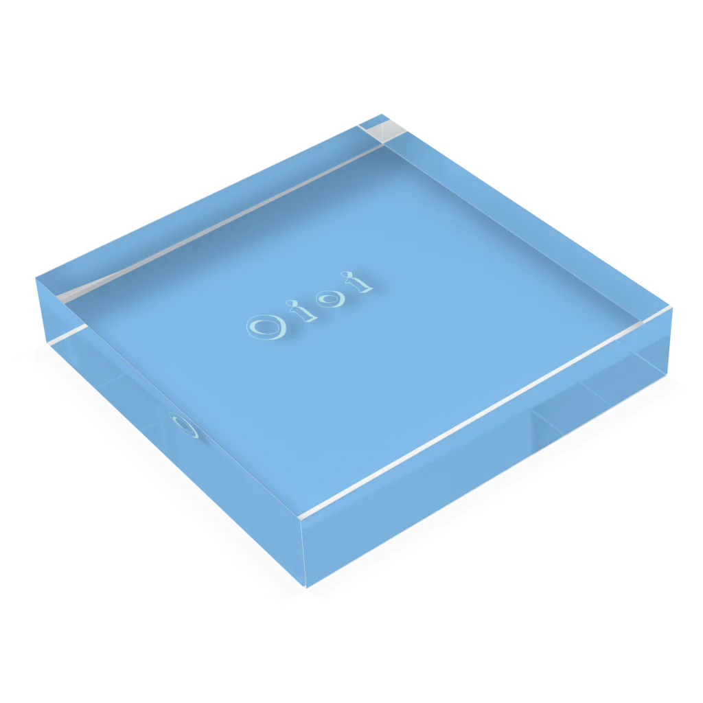 Oioi夢見る商店のOioi Acrylic Block :placed flat