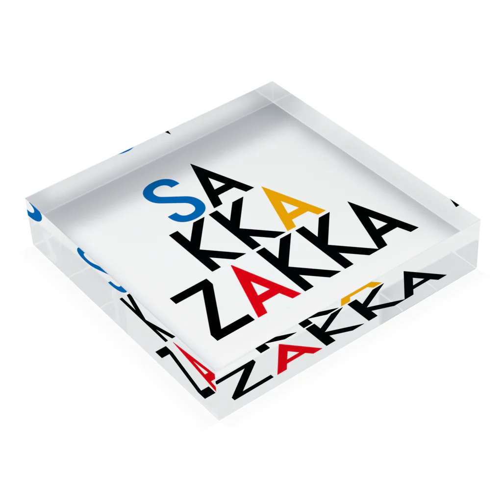 SAKKA ZAKKAのSAKKA ZAKKA Acrylic Block :placed flat