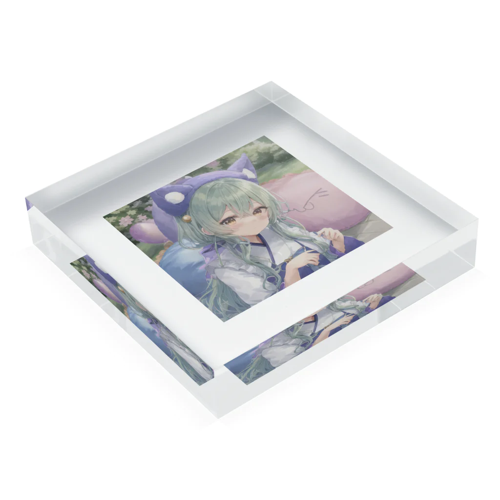 いよさんの楓ちゃん (kaede) Acrylic Block :placed flat