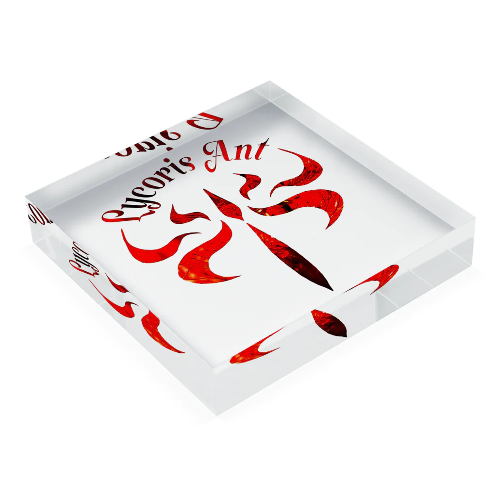 Lycoris Ant～リコリスアント～のLycorisAnt（リコリスアント）ロゴ Acrylic Block :placed flat