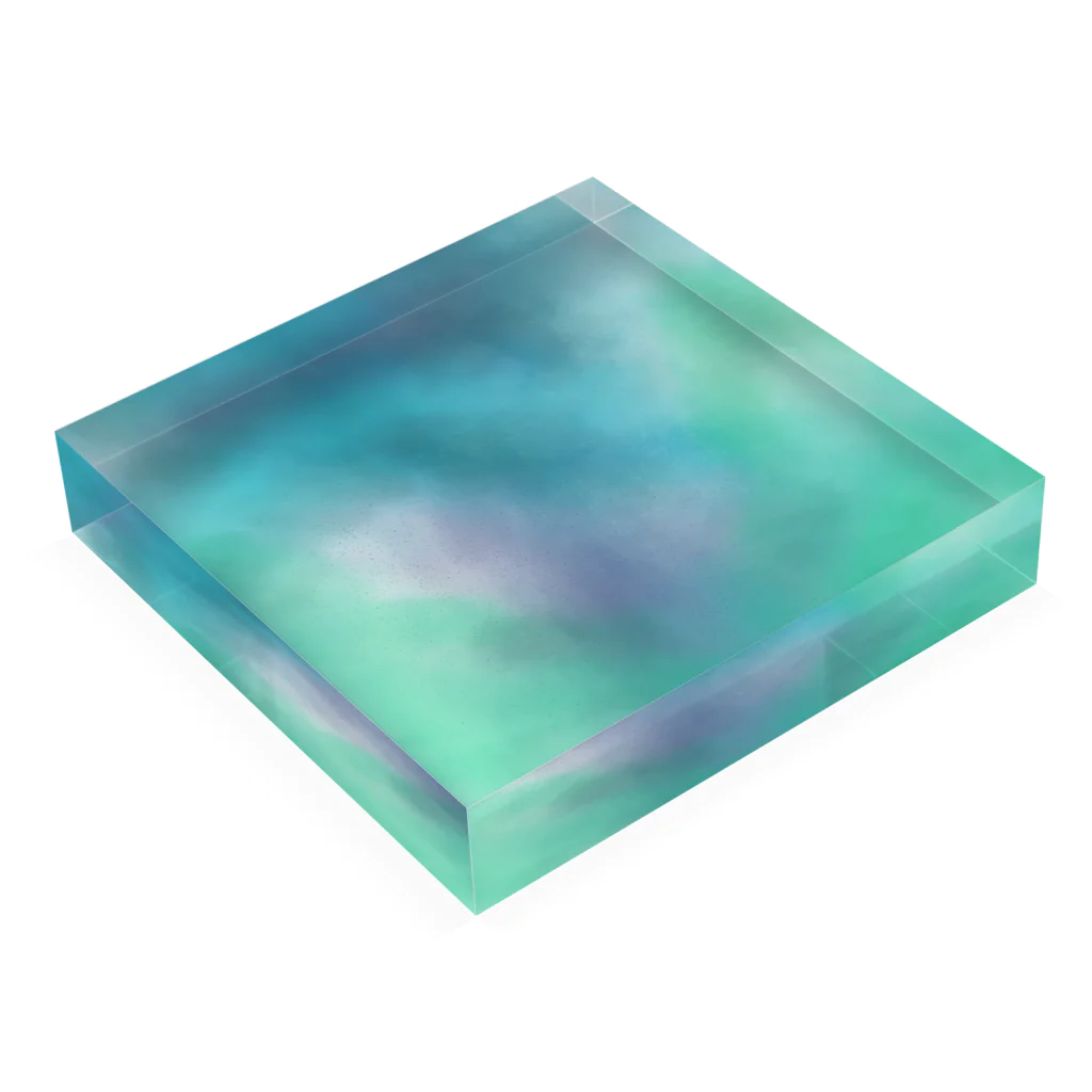 ヒマラヤン宮殿のmisty mist Acrylic Block :placed flat