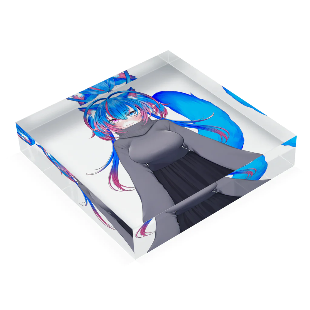 リネイル@Vtuber　のタートルネック姿バージョン Acrylic Block :placed flat