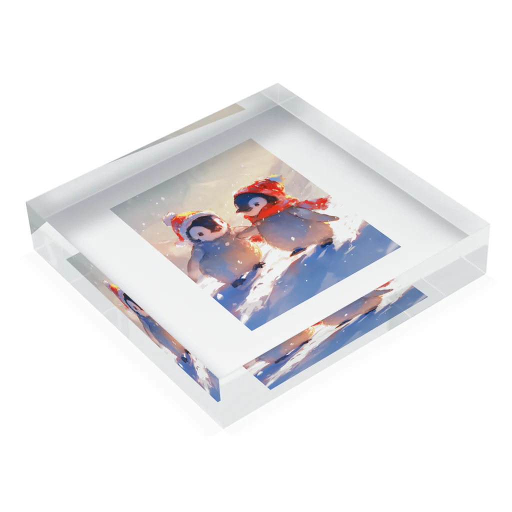 AQUAMETAVERSEの仲良くしようね　ラフルール　1859 Acrylic Block :placed flat