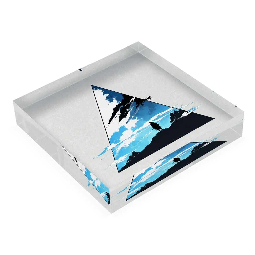 imasarakikenai2024のPyramid Acrylic Block :placed flat