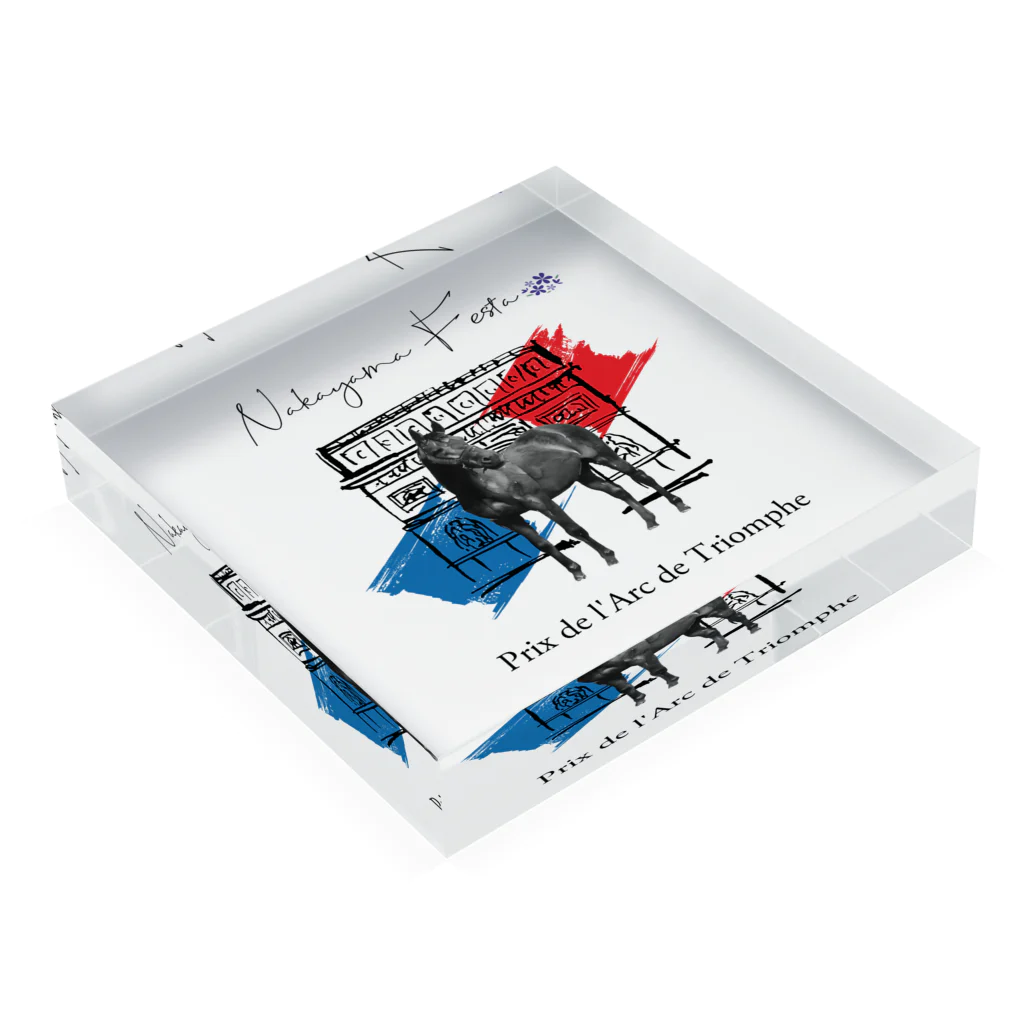 Loveuma. official shopのNakayama Festa 〜Prix de I'Arc de Triomphe〜 by AERU Acrylic Block :placed flat