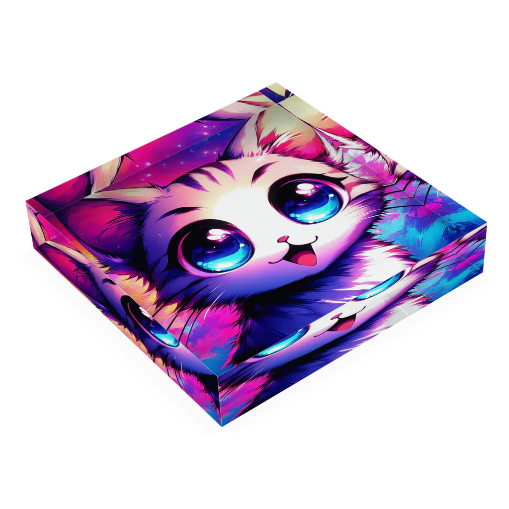 Aruk-の猫ちゃん Acrylic Block :placed flat