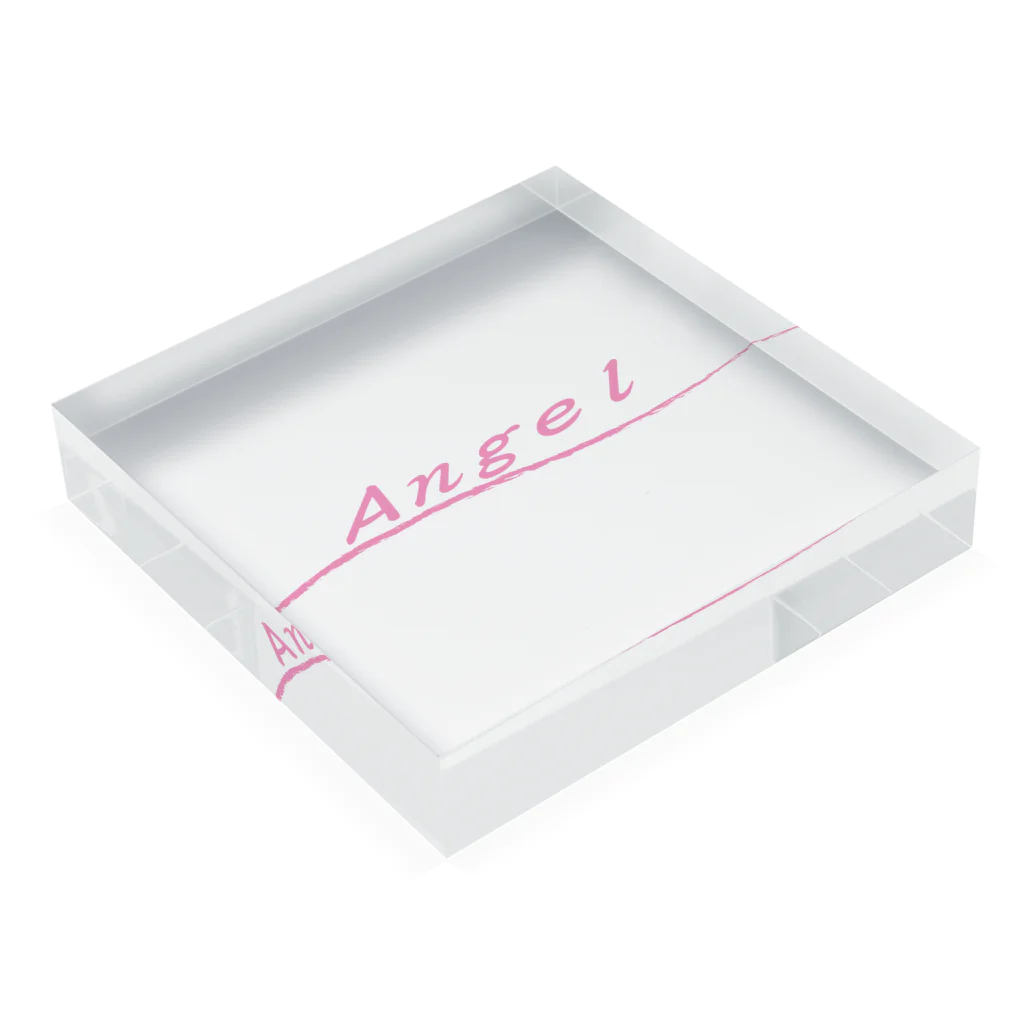 ainarukokoroのAngel Acrylic Block :placed flat