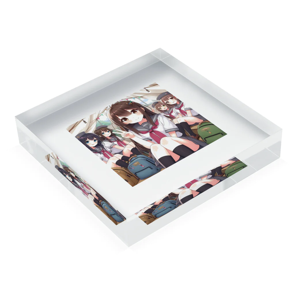 SWQAのjkキャンプ Acrylic Block :placed flat