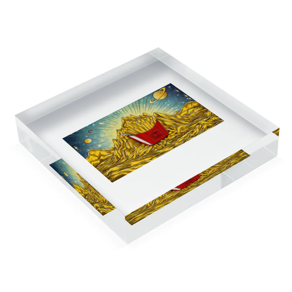 JoyfulMomentsCraftsの黄金とポテト ー Golden and Potato ー Acrylic Block :placed flat