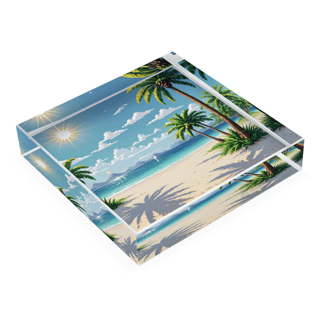Paradise ExploreのSandy Shore Acrylic Block :placed flat