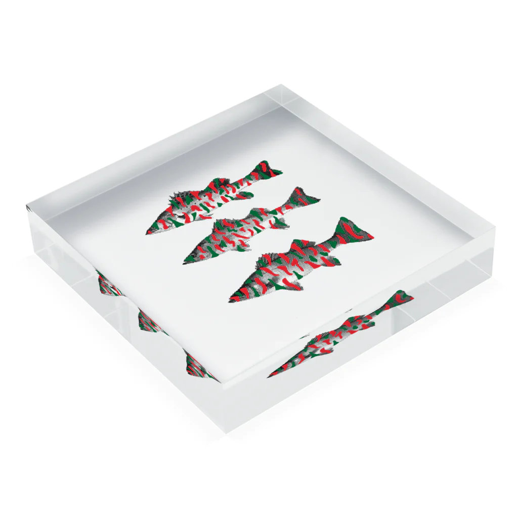 sakanaのatcq seabass Acrylic Block :placed flat