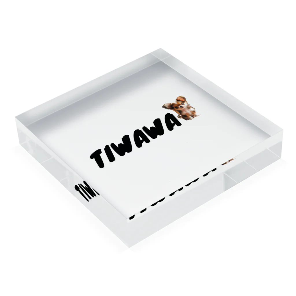 TIWAWA AMORのTIWAWA Acrylic Block :placed flat