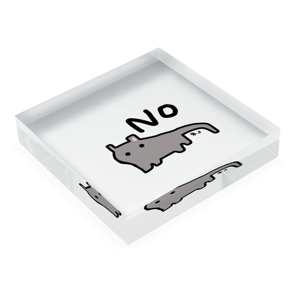 いらすとのおみせの猫　ねこ　ネコ Acrylic Block :placed flat