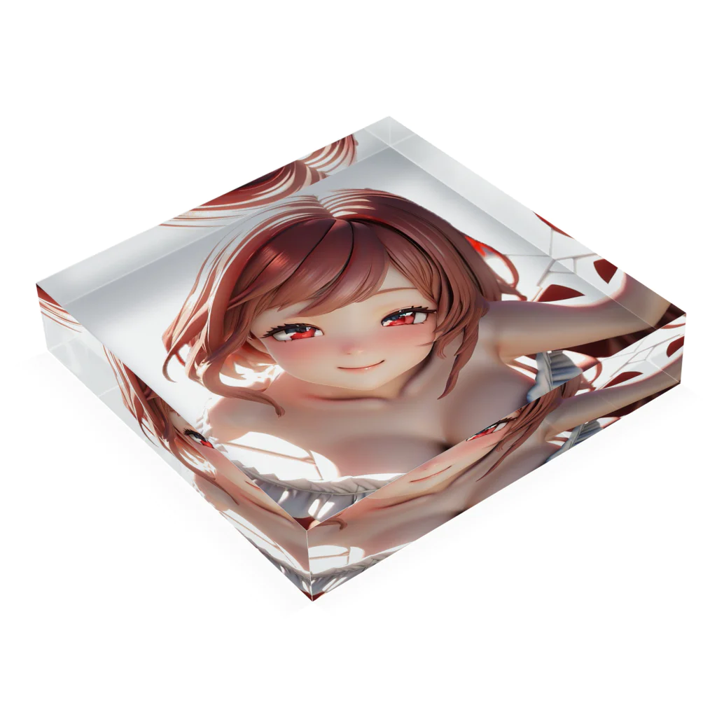 studio AzurのAzvl 幼い頃のツンデレ娘 Acrylic Block :placed flat