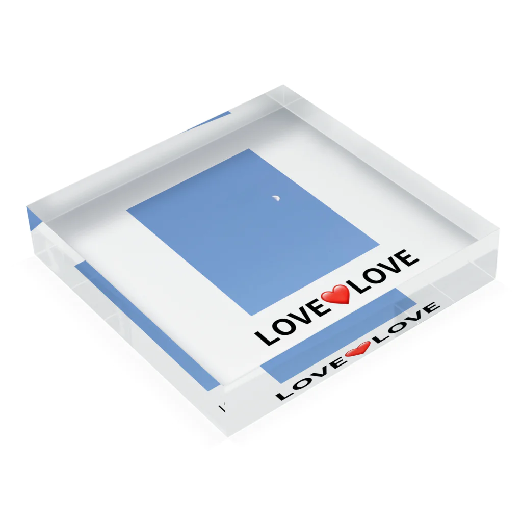 LOVE❤️LOVEのLOVE❤️LOVE Acrylic Block :placed flat