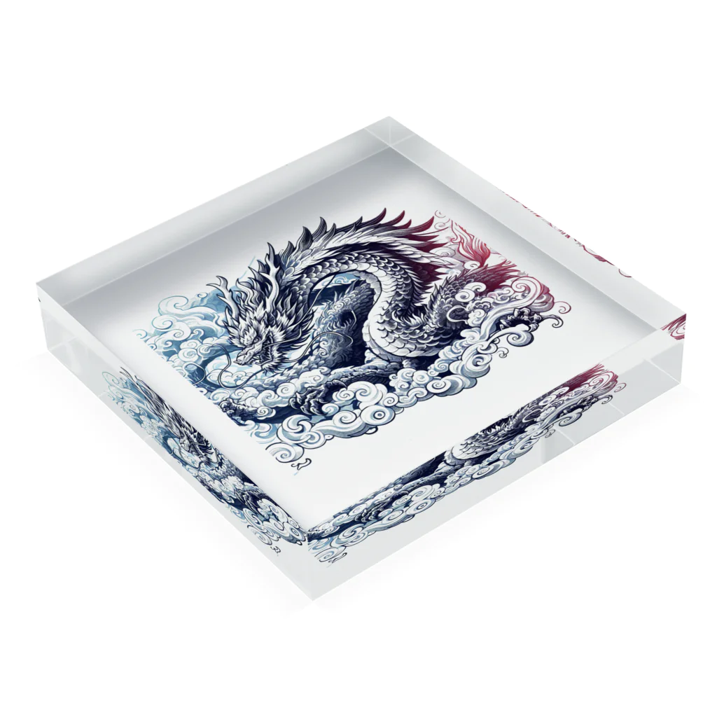 SaBATaNの伝説の生物シリーズ龍1 Acrylic Block :placed flat