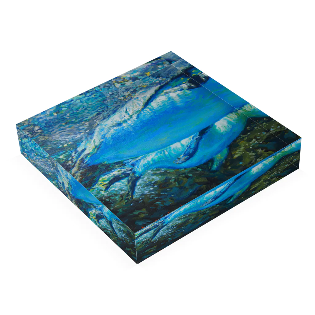 little museumの光の行く先 Acrylic Block :placed flat