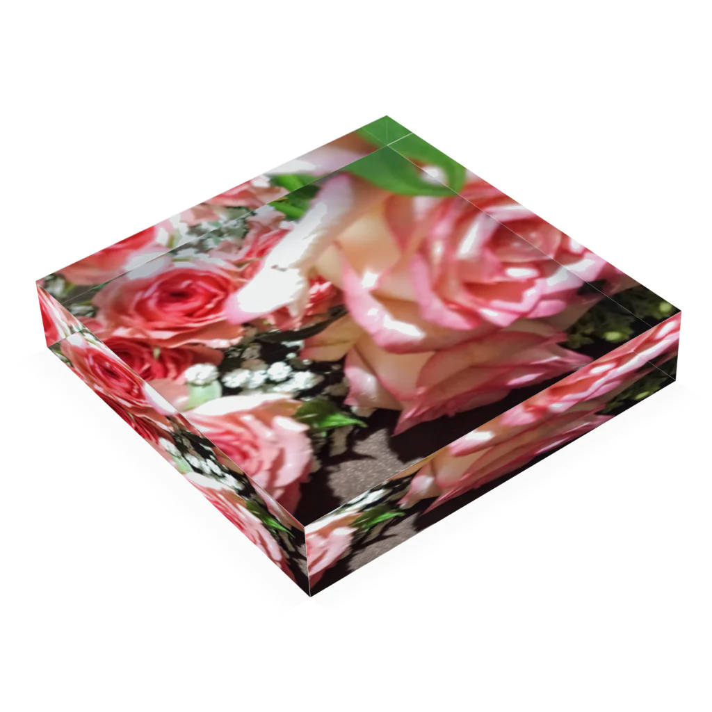 水彩屋のrosa Acrylic Block :placed flat