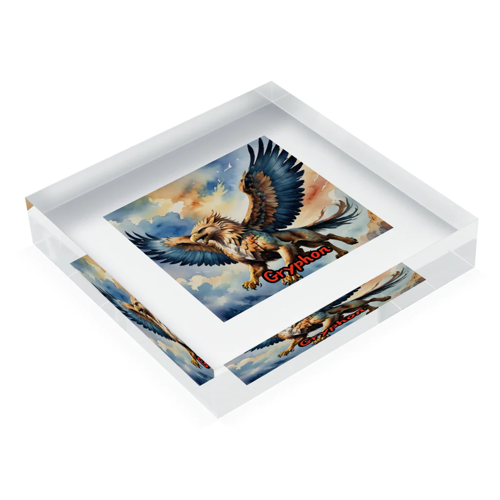 nkbg50のモンスターシリーズ（リアル）：Gryphon Acrylic Block :placed flat