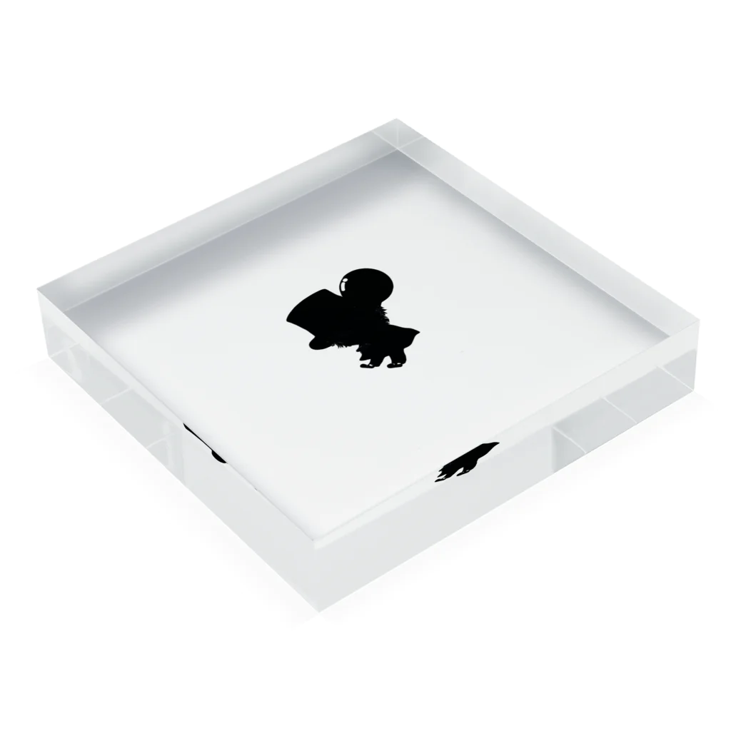 朗楽屋 PENIの新PENIキャラグッズ Acrylic Block :placed flat