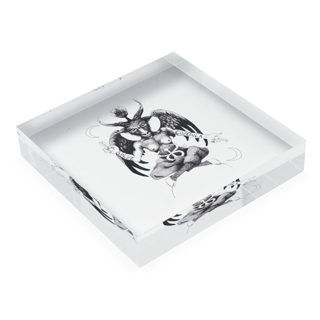 AnomaliA-NachiのBaphomet Acrylic Block :placed flat