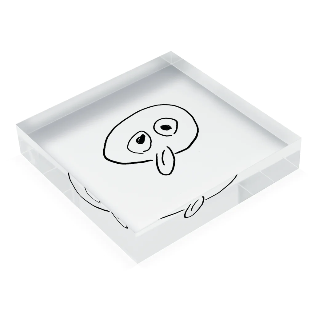 anzuponのベロちゃん Acrylic Block :placed flat