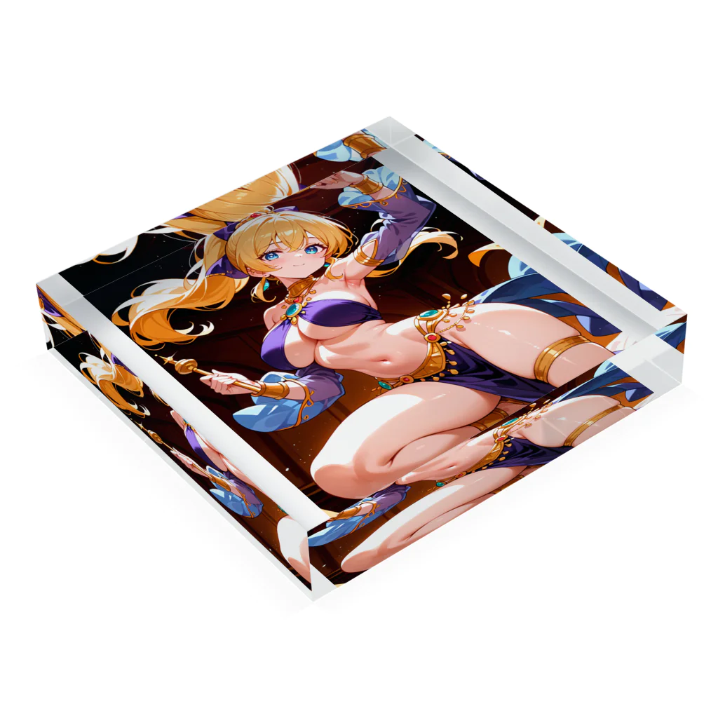 REALIVE(リアライブ)🎁公式の紫の踊り子タレイア 二次元タレイアシリーズNo.2 4-2-250204 Acrylic Block :placed flat