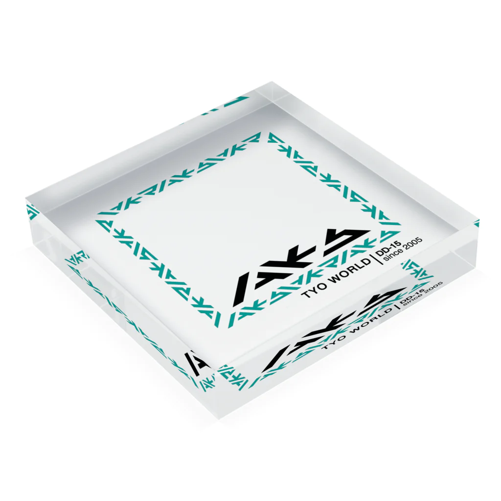 S+AKSのAKS オフィシャルグッズ Acrylic Block :placed flat