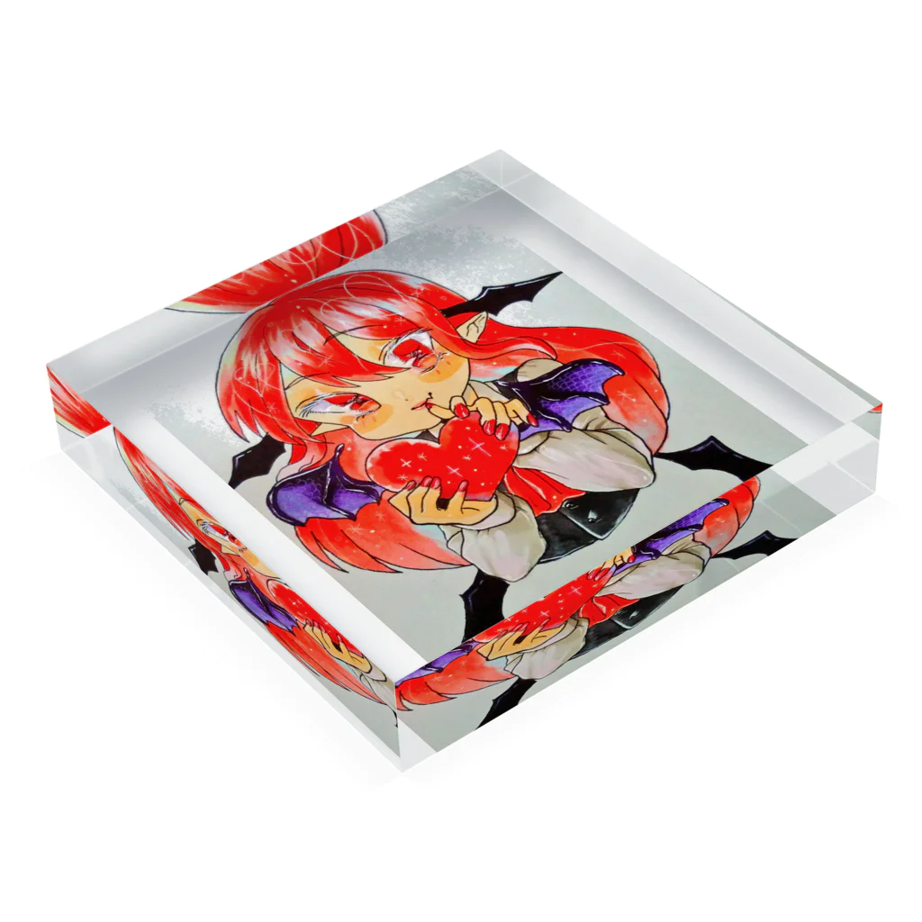 灯子暮(ひねくれ)の版権東方project小悪魔 Acrylic Block :placed flat