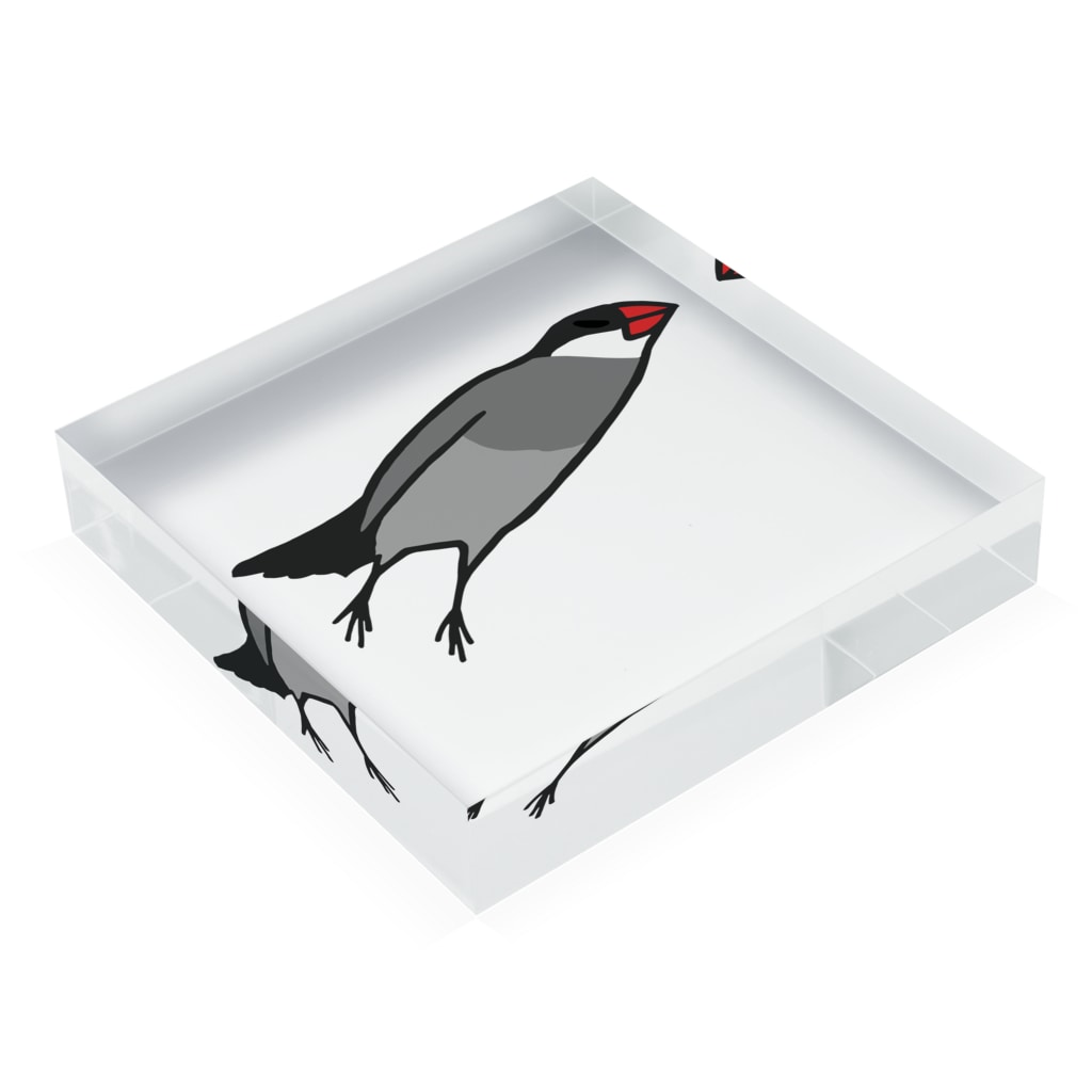 ミサイル文鳥 桜文鳥 243 243h のアクリルブロック通販 Suzuri スズリ