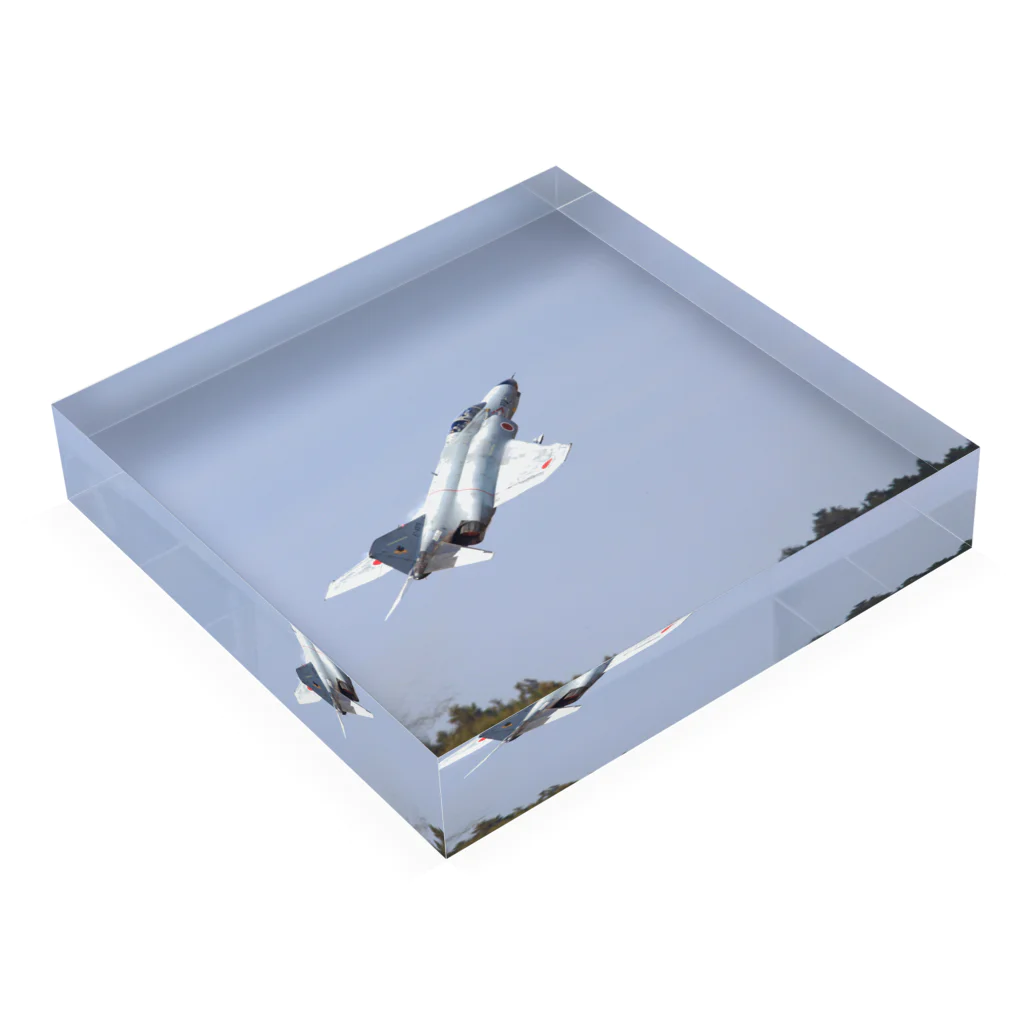 173H Designの飛行機F-4ファントム Acrylic Block :placed flat