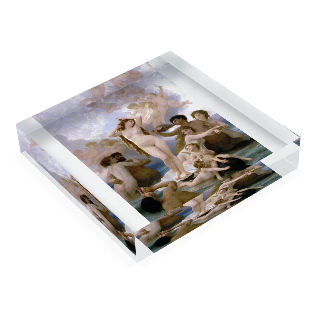 Art Baseのヴィーナスの誕生 / ウィリアム・ブグロー(The Birth of Venus 1879) Acrylic Block :placed flat