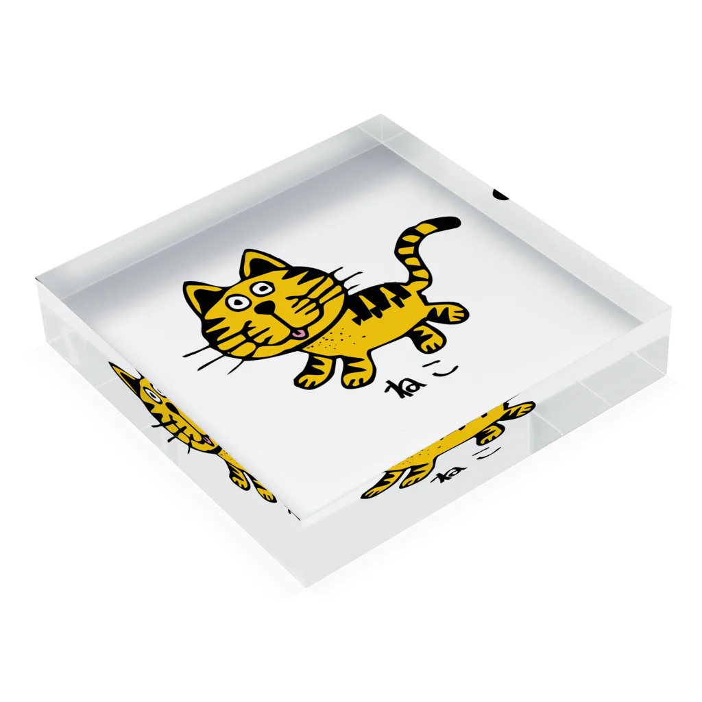 JOKERS FACTORYのNEKO ねこ Acrylic Block :placed flat