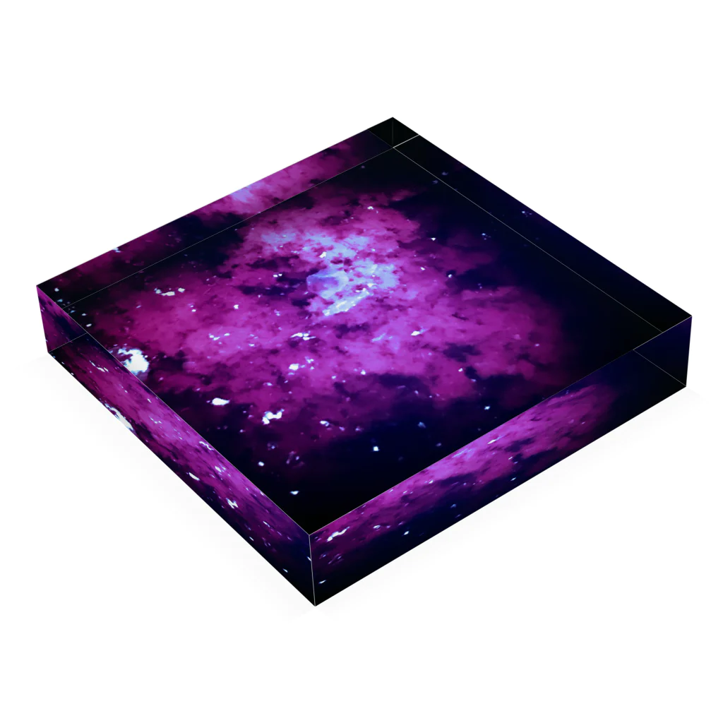 永遠森屋のみるく星雲 Acrylic Block :placed flat